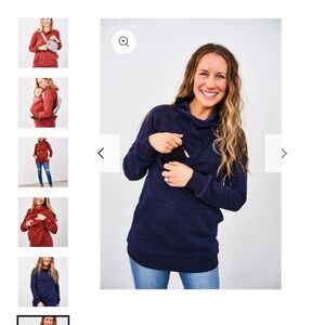 Latched mama harbor snap pullover xs